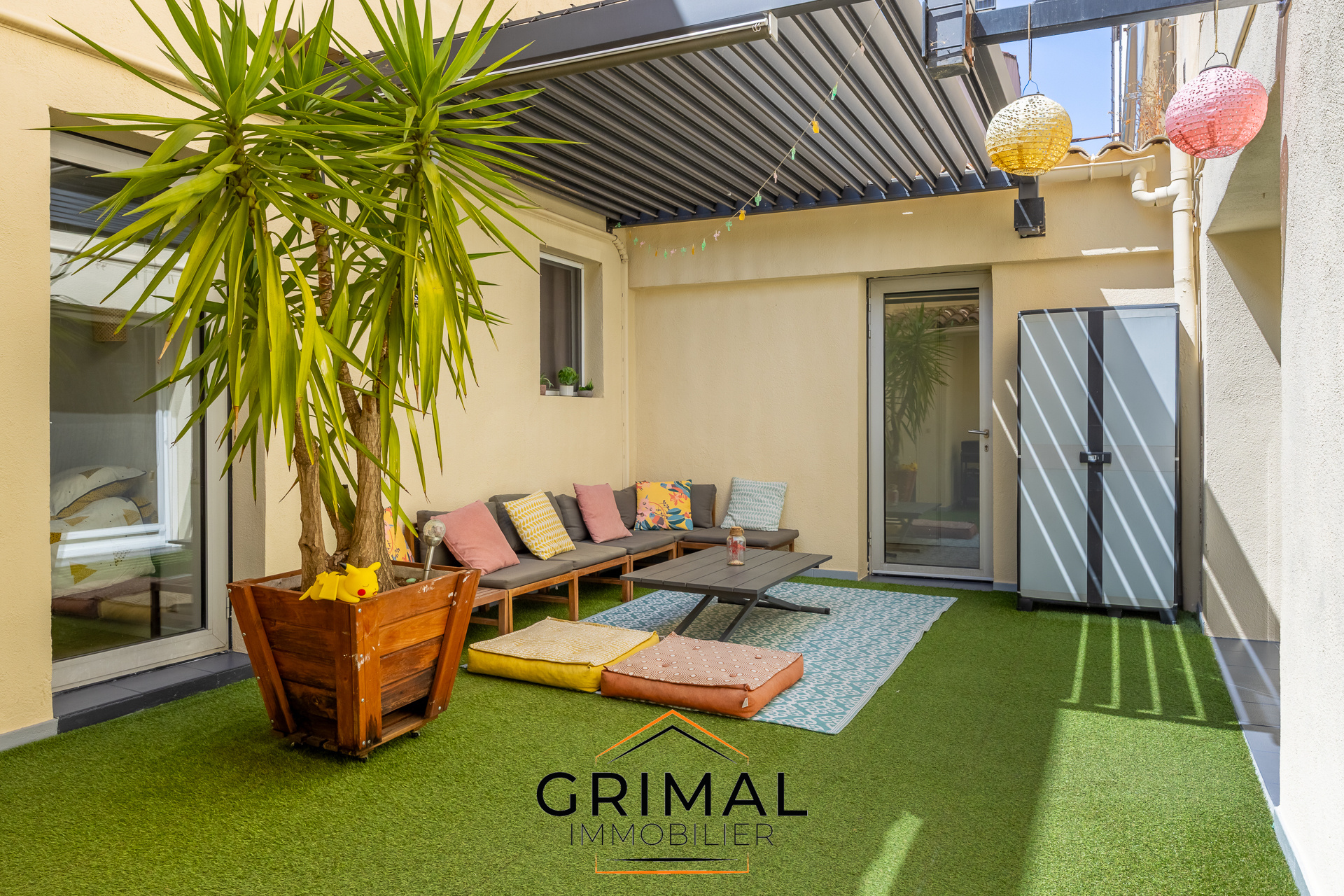 T3/4 — 100 m2 + Patio 25 m2 — Pergola bioclimatique