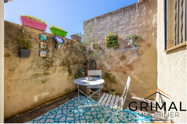 Maison de ville de plain-pied   T2 46 m2 avec terrasse